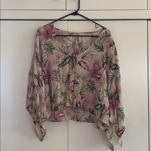 Amuse Society floral top